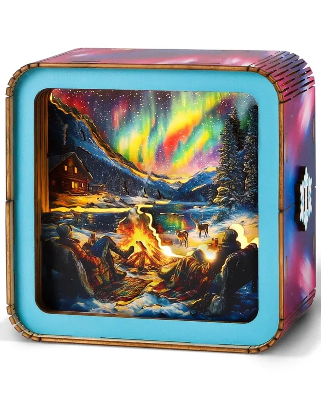 kaayee-night-light-aurora-holz-nachtlicht-bausatz-polarlicht image 1