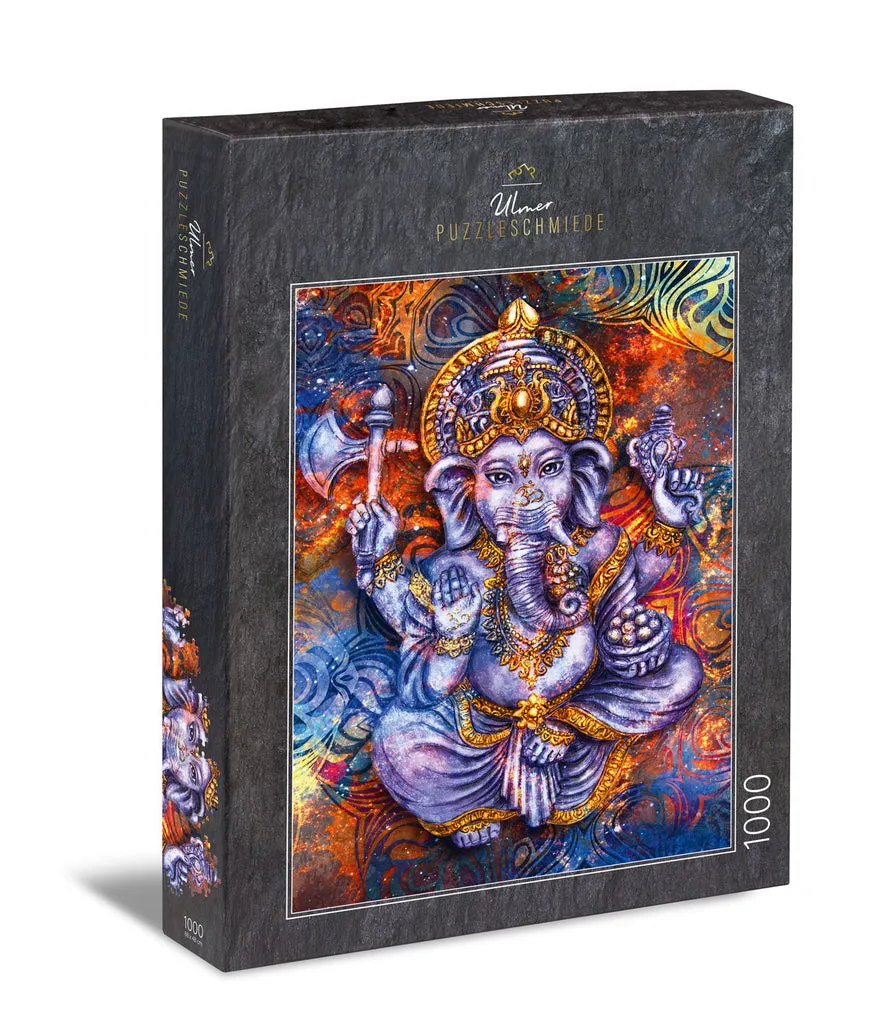 ulmer-puzzleschmiede-puzzle-1000-teile-ganesh-farbenfroh image 1