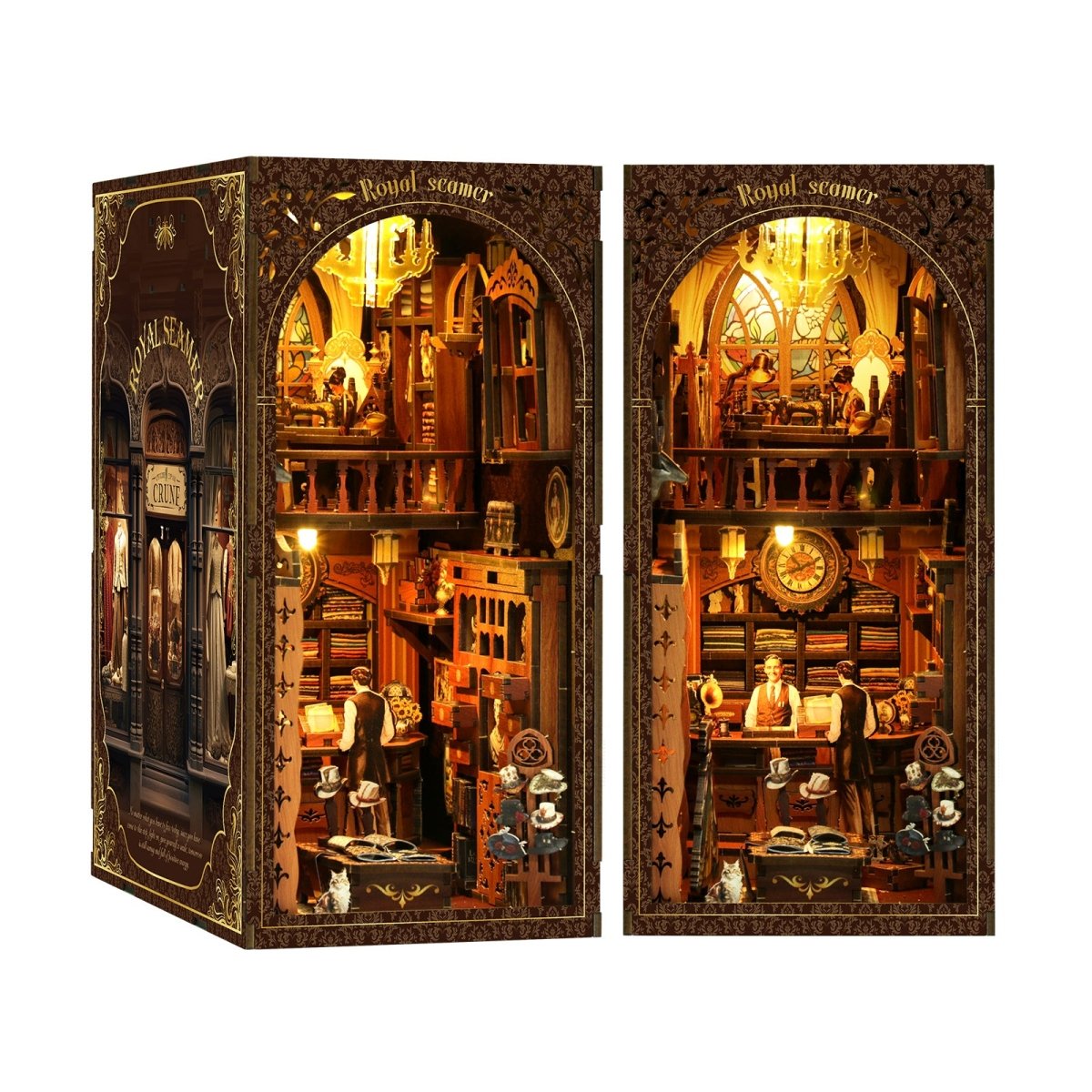 kaayee-royal-tailoring-shop-book-nook-kit-mini-schneiderei image 1