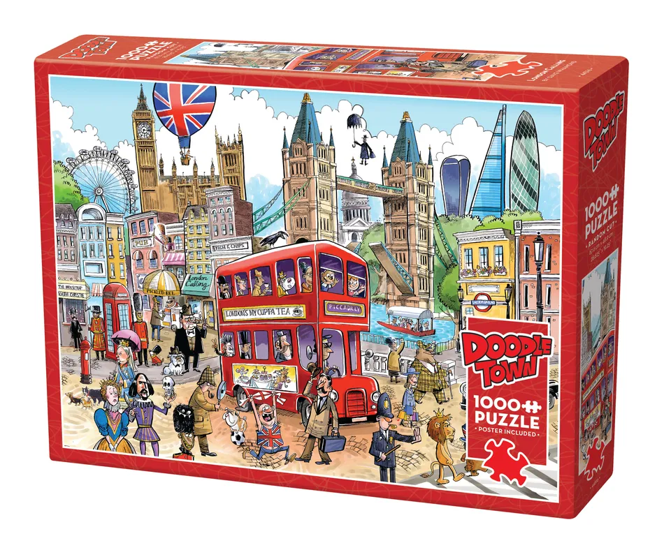 cobble-hill-doodletown-london-calling-1000-teile-puzzle image 1