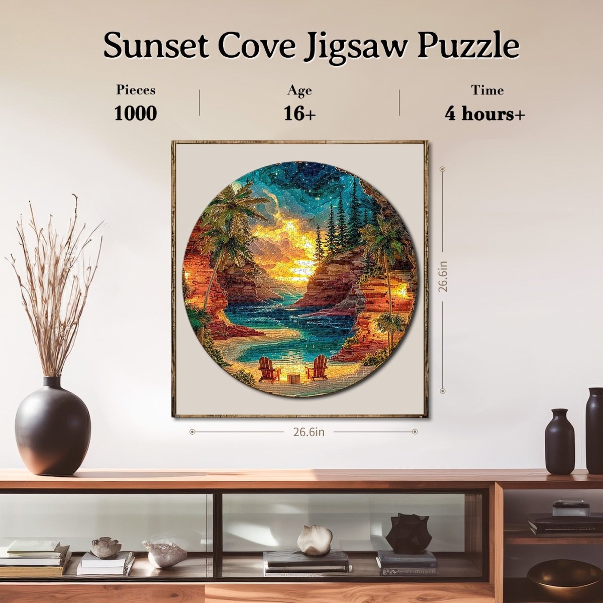 kaayee-cardboard-puzzle-sunset-cove-1000-teile-rund-eco image 6