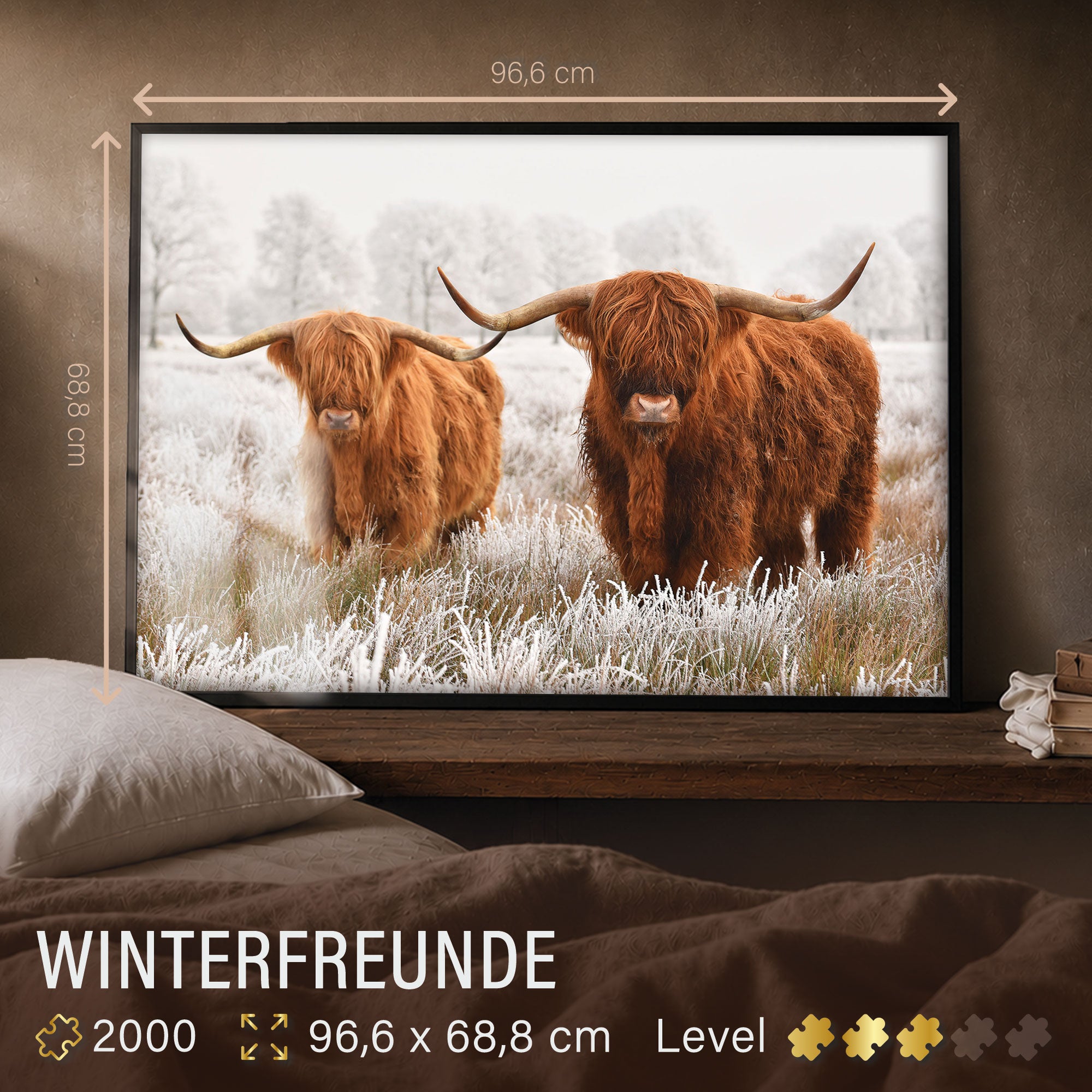 ulmer-puzzleschmiede-puzzle-2000-teile-winterfreunde-rinder-puzzle image 3