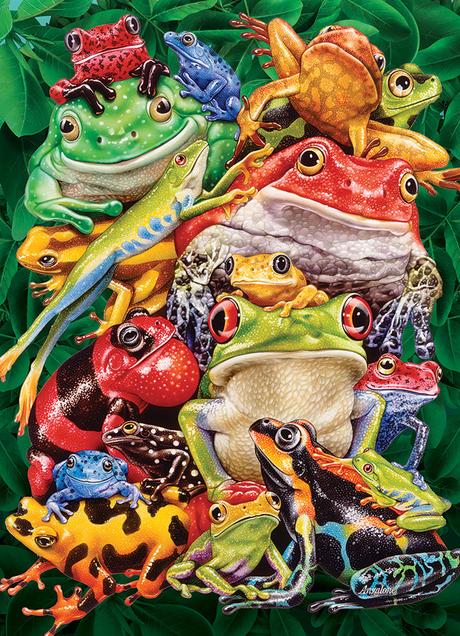 cobble-hill-1000-piece-frog-business-puzzle-1000-teile-frosch image 2
