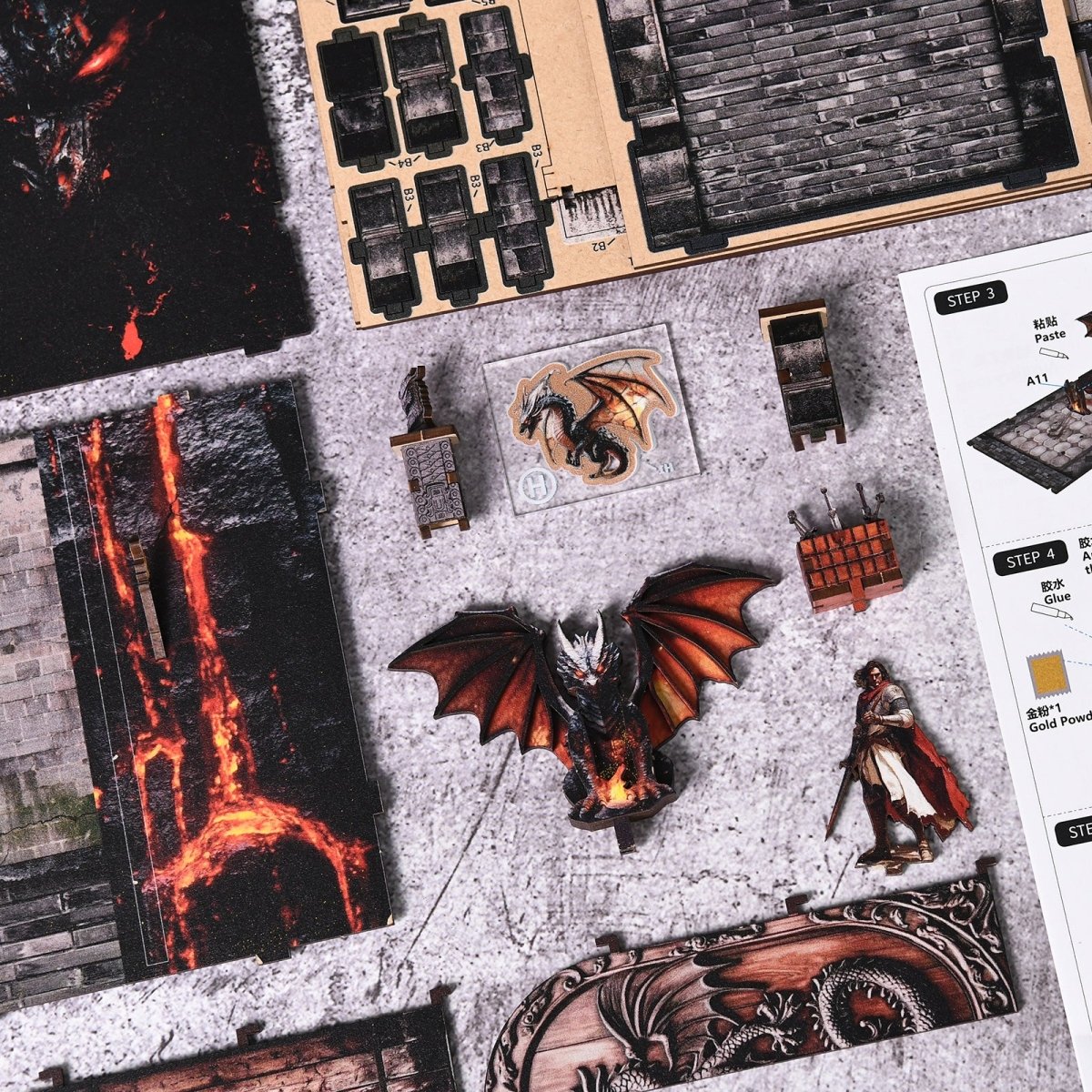 kaayee-book-nook-kit-dragons-treasure-labyrinth-bastelset image 7