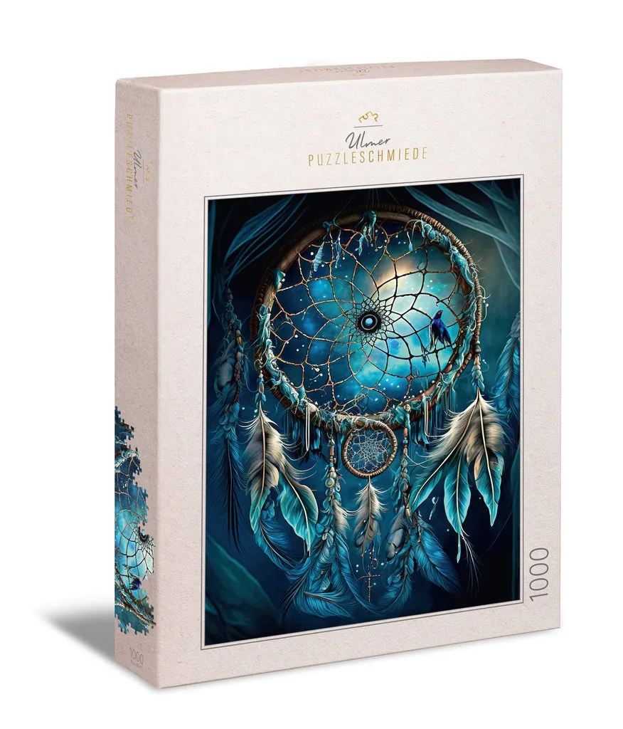 ulmer-puzzleschmiede-indian-dreamcatcher-puzzle-1000-dunkel image 1