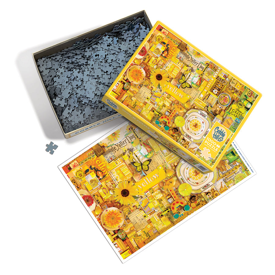 cobble-hill-yellow-1000-teile-puzzle-collage-gelb image 3