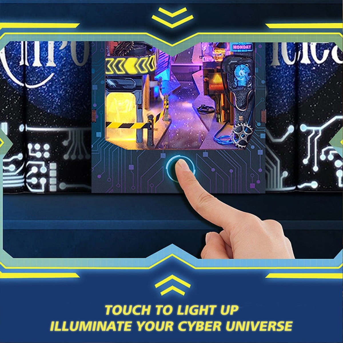 kaayee-book-nook-boundless-dimensions-cyberpunk-bausatz-led image 5