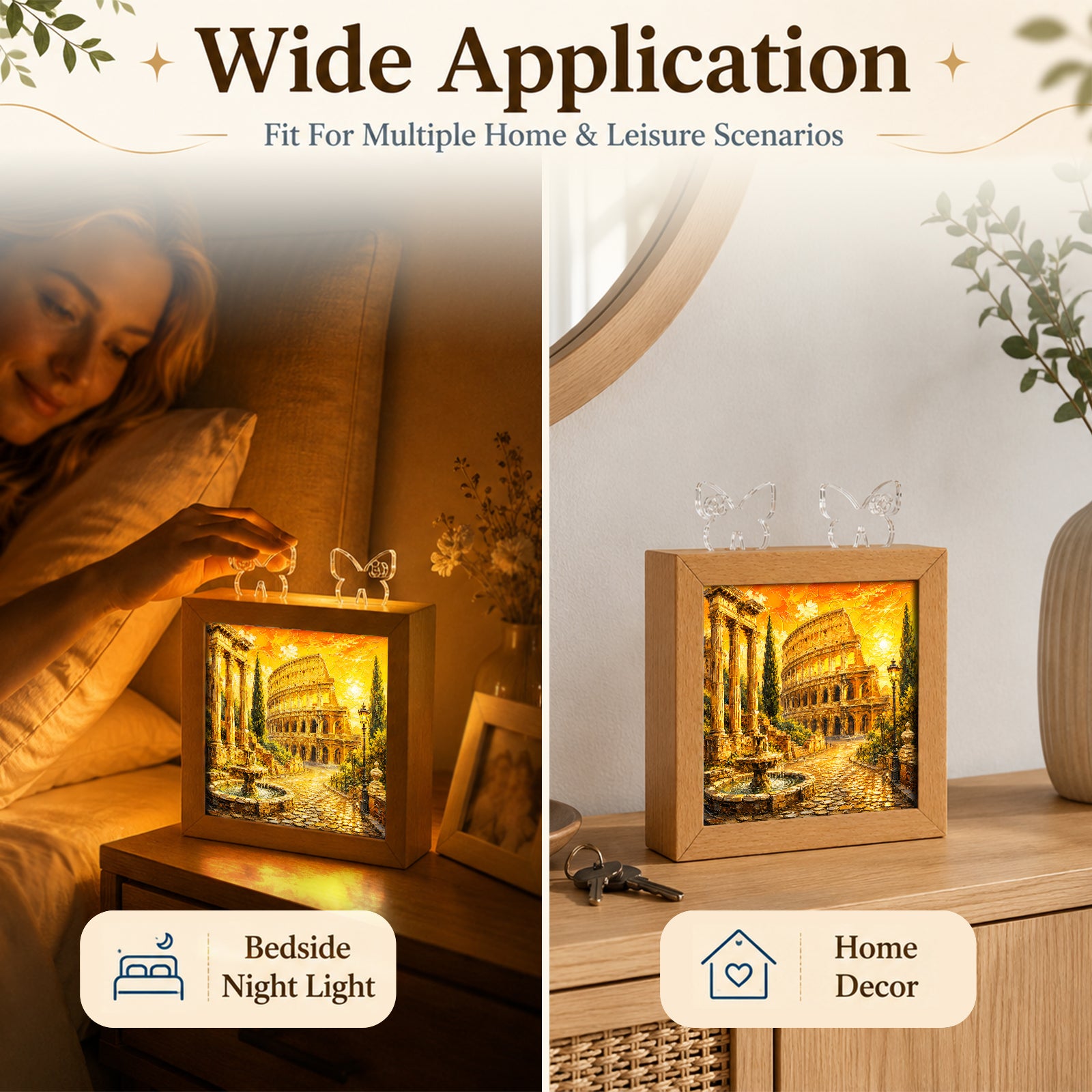 kaayee-night-light-roman-sunset-nachtlicht-holzrahmen image 3