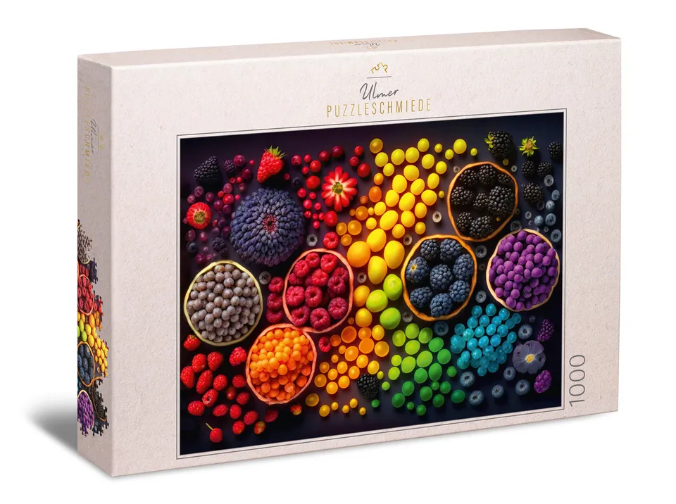 ulmer-puzzleschmiede-puzzle-1000-teile-rainbow-fruits-beeren image 1