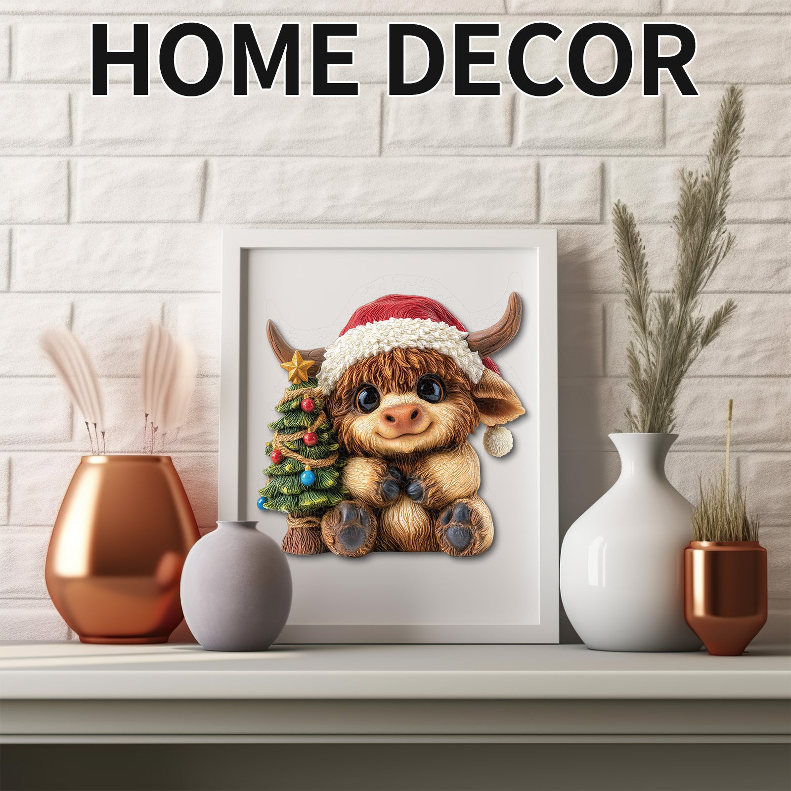kaayee-wooden-puzzle-christmas-highland-cutie-holzpuzzle-medium image 6