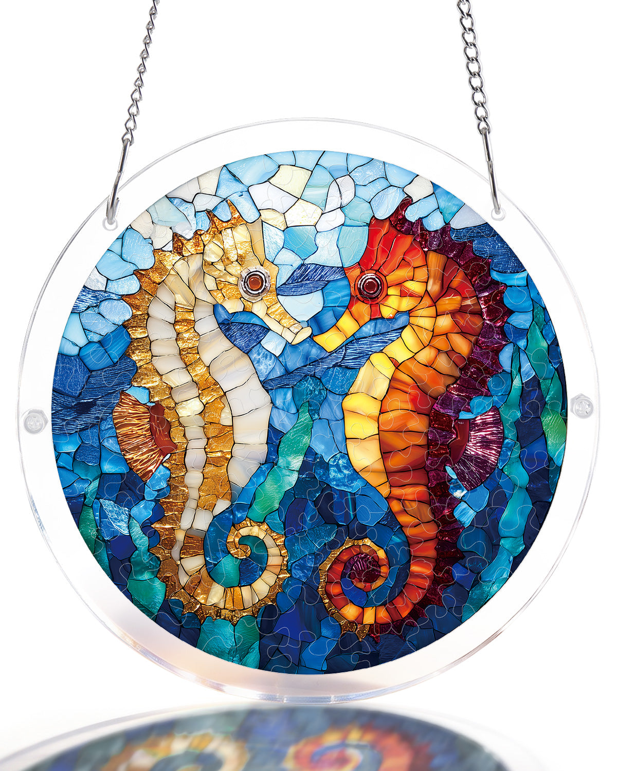 kaayee-suncatcher-puzzle-dreamy-seahorses-fensterbild-acryl image 1