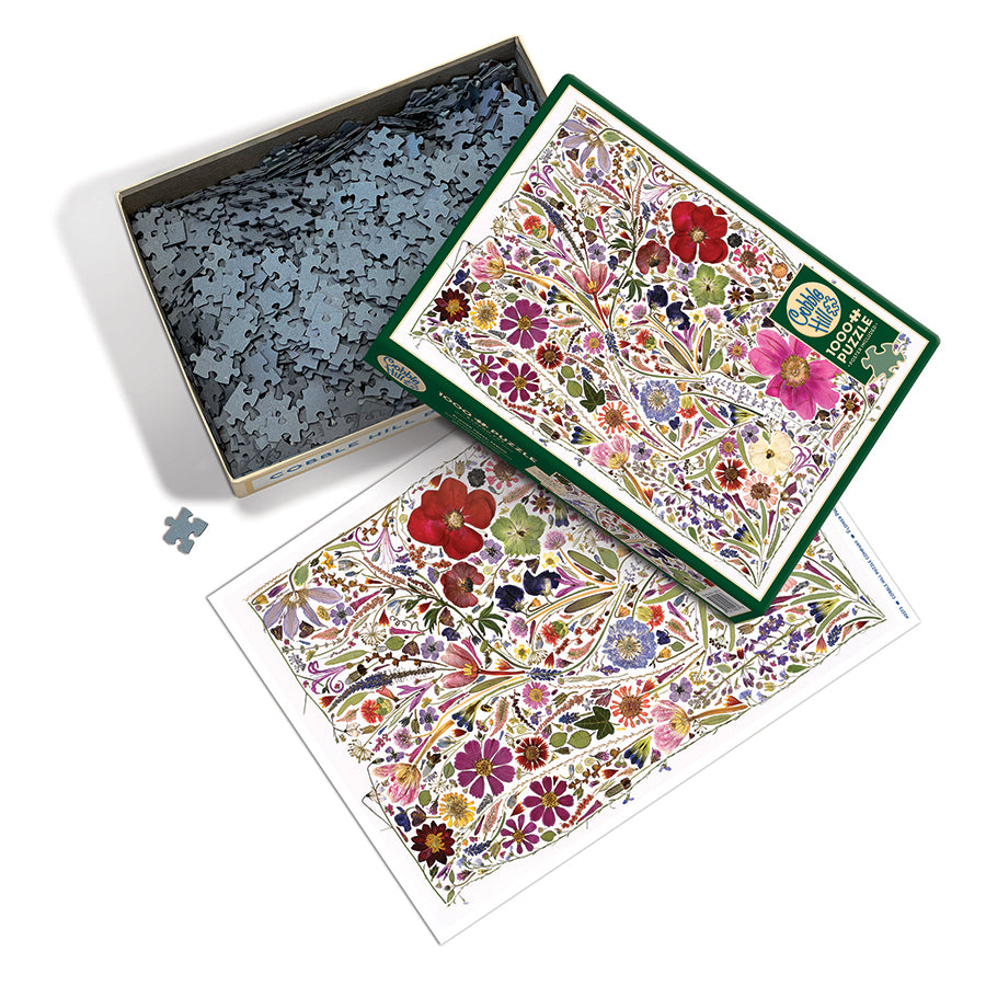 cobble-hill-1000-piece-flower-press-spring-puzzle-blumen image 3