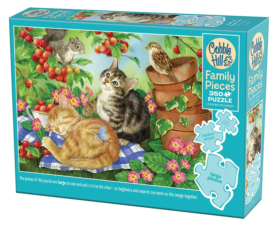 cobble-hill-family-pieces-350-under-the-cherry-tree-puzzle-350-teile image 1