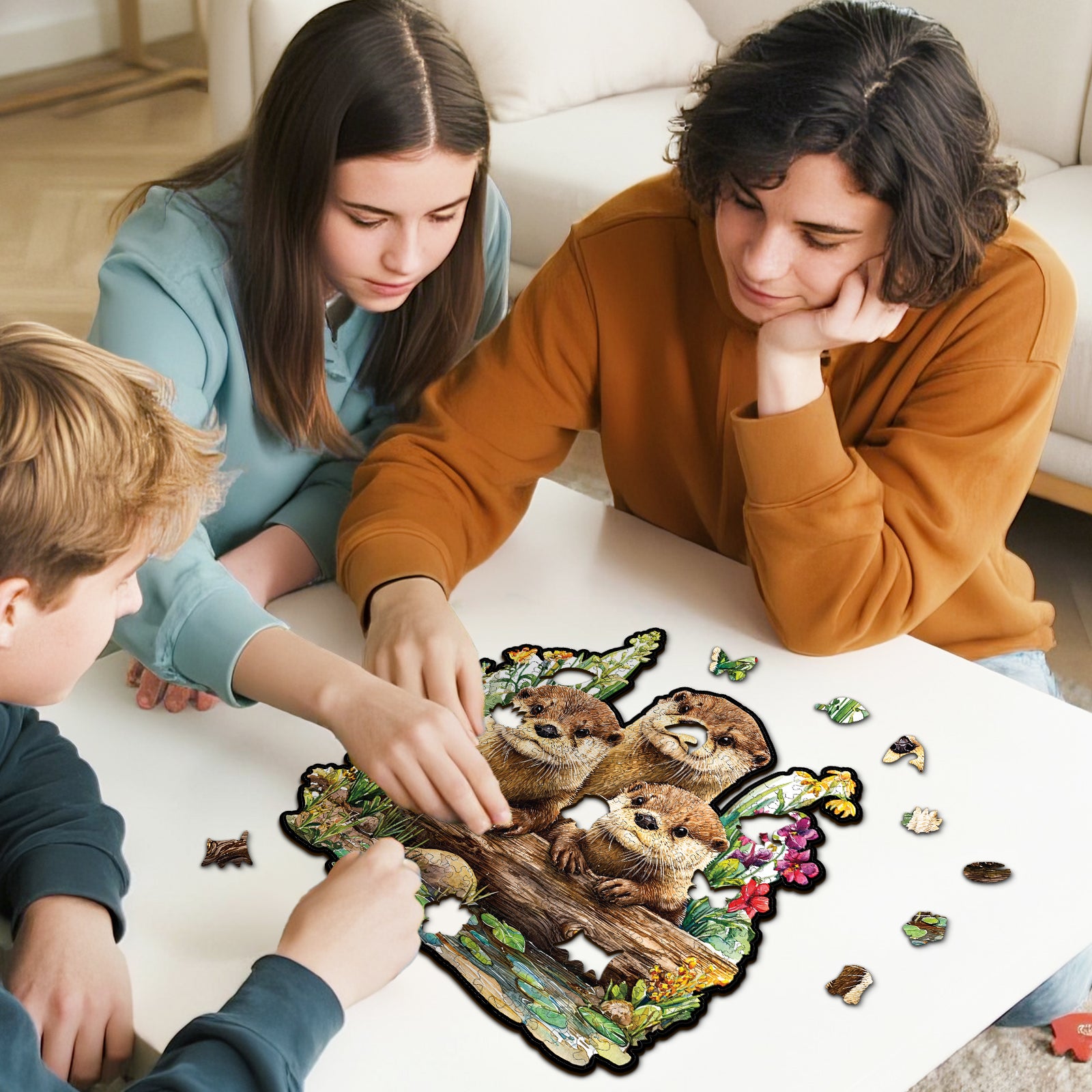 kaayee-wooden-puzzle-otter-friends-holzpuzzle-medium-otter image 6