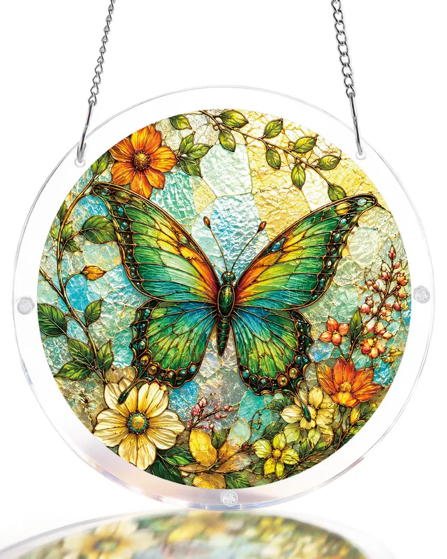 kaayee-emerald-butterfly-suncatcher-puzzle-acryl-schmetterling-m image 1