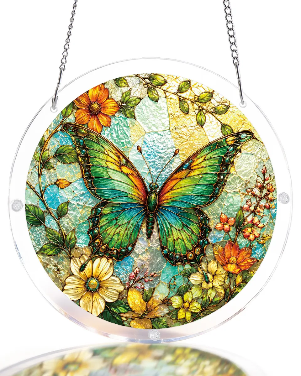 kaayee-emerald-butterfly-suncatcher-puzzle-acryl-schmetterling-m image 1