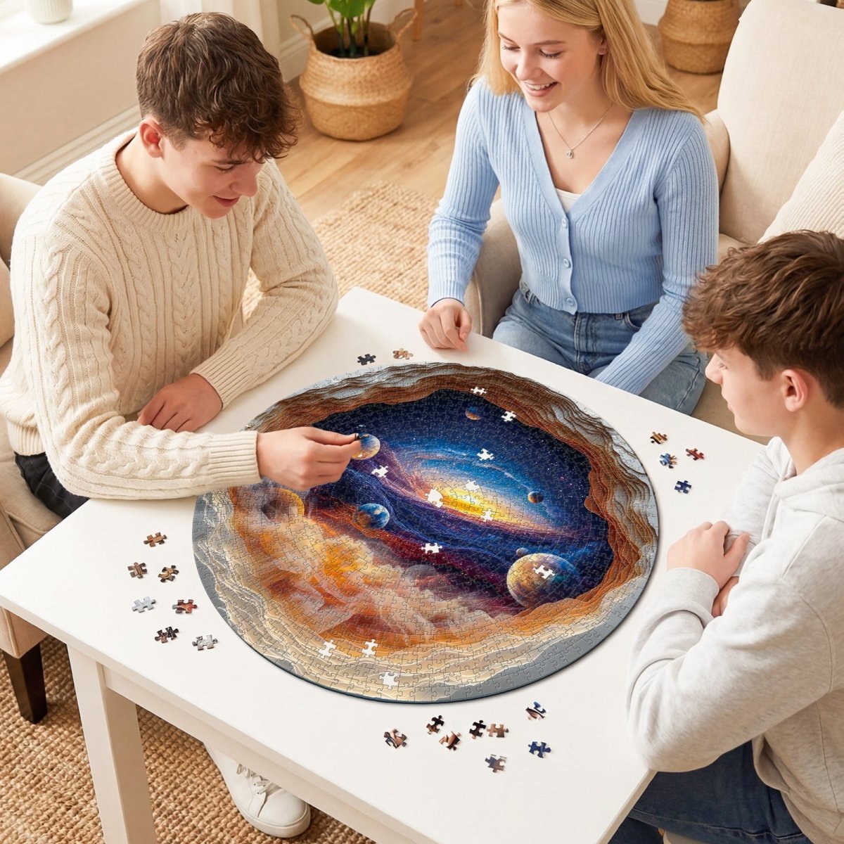 kaayee-cardboard-puzzle-stardust-layers-1000-teile-eco-white image 4