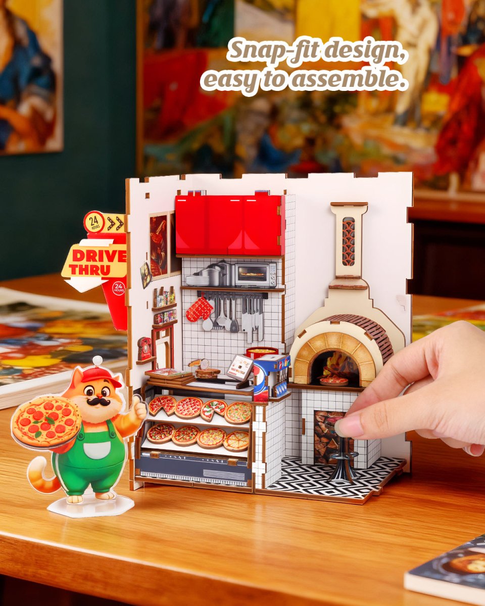 kaayee-uncle-cade-s-pizzeria-book-nook-kit-miniatur image 6