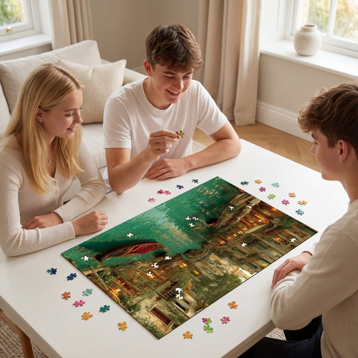kaayee-warm-city-kartonpuzzle-1000-teile-stadt-motiv image 4