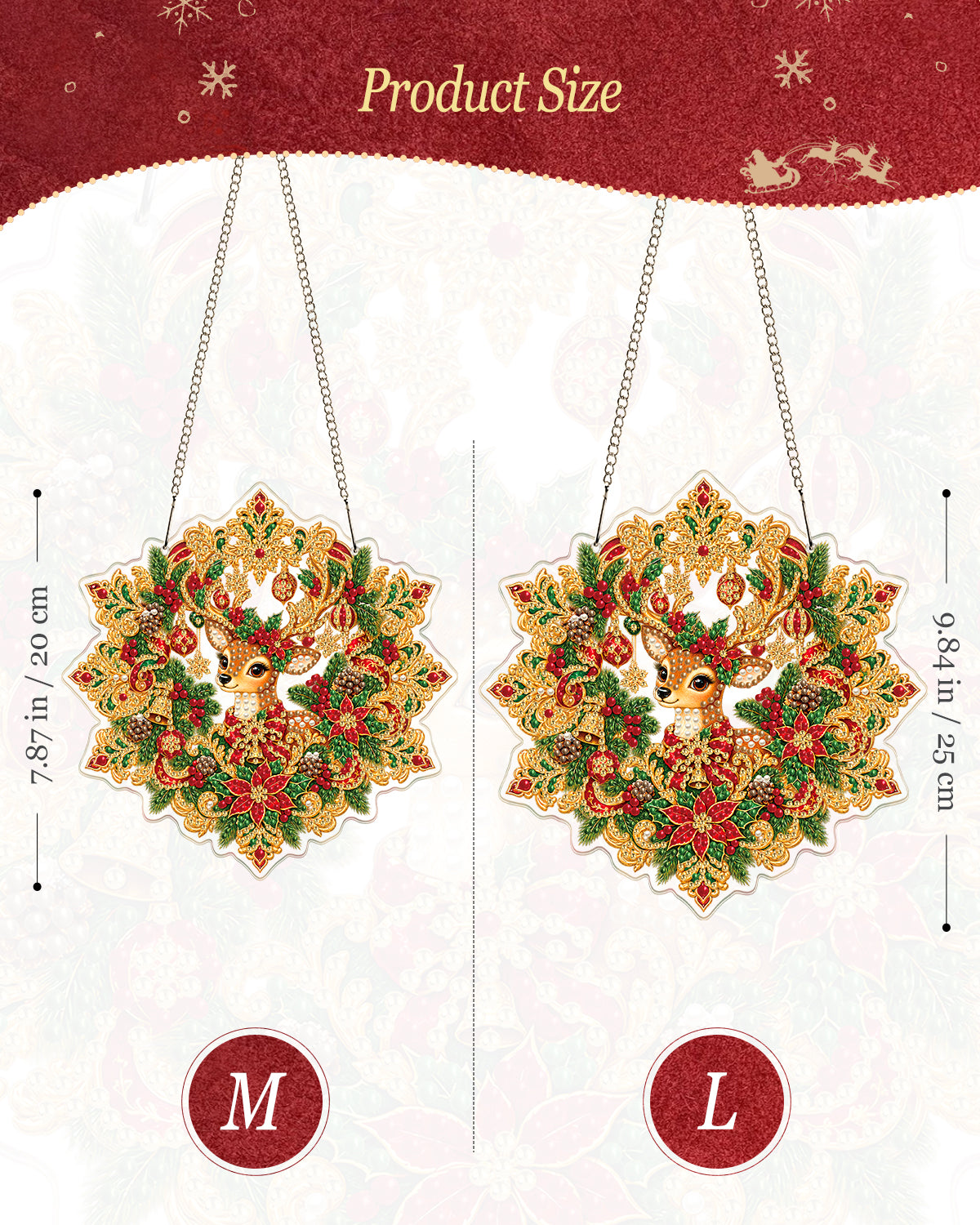 kaayee-suncatcher-puzzle-christmas-deer-fensterbild-20-cm image 4