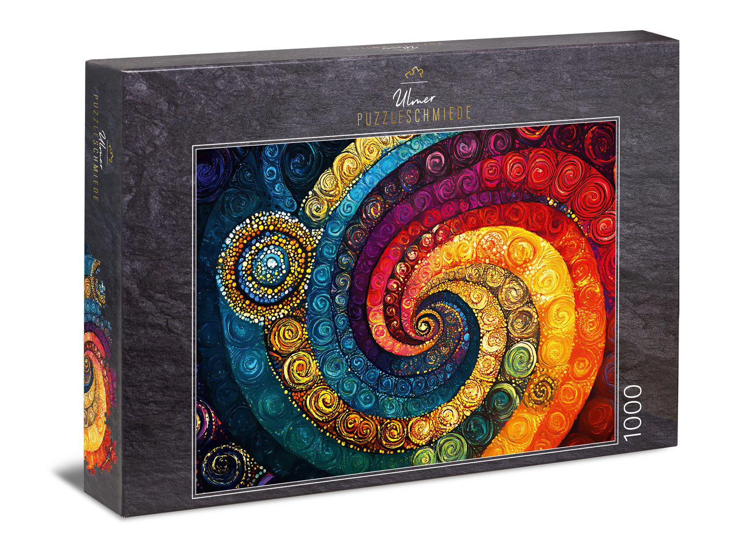 ulmer-puzzleschmiede-puzzle-1000-teile-spiralwirbel-regenbogen-2 image 1