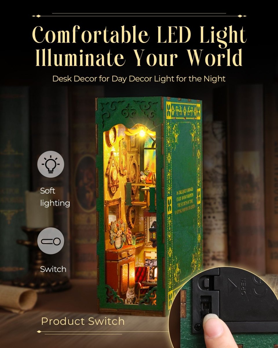 kaayee-vintage-study-book-nook-kit-leseraum-miniatur image 5