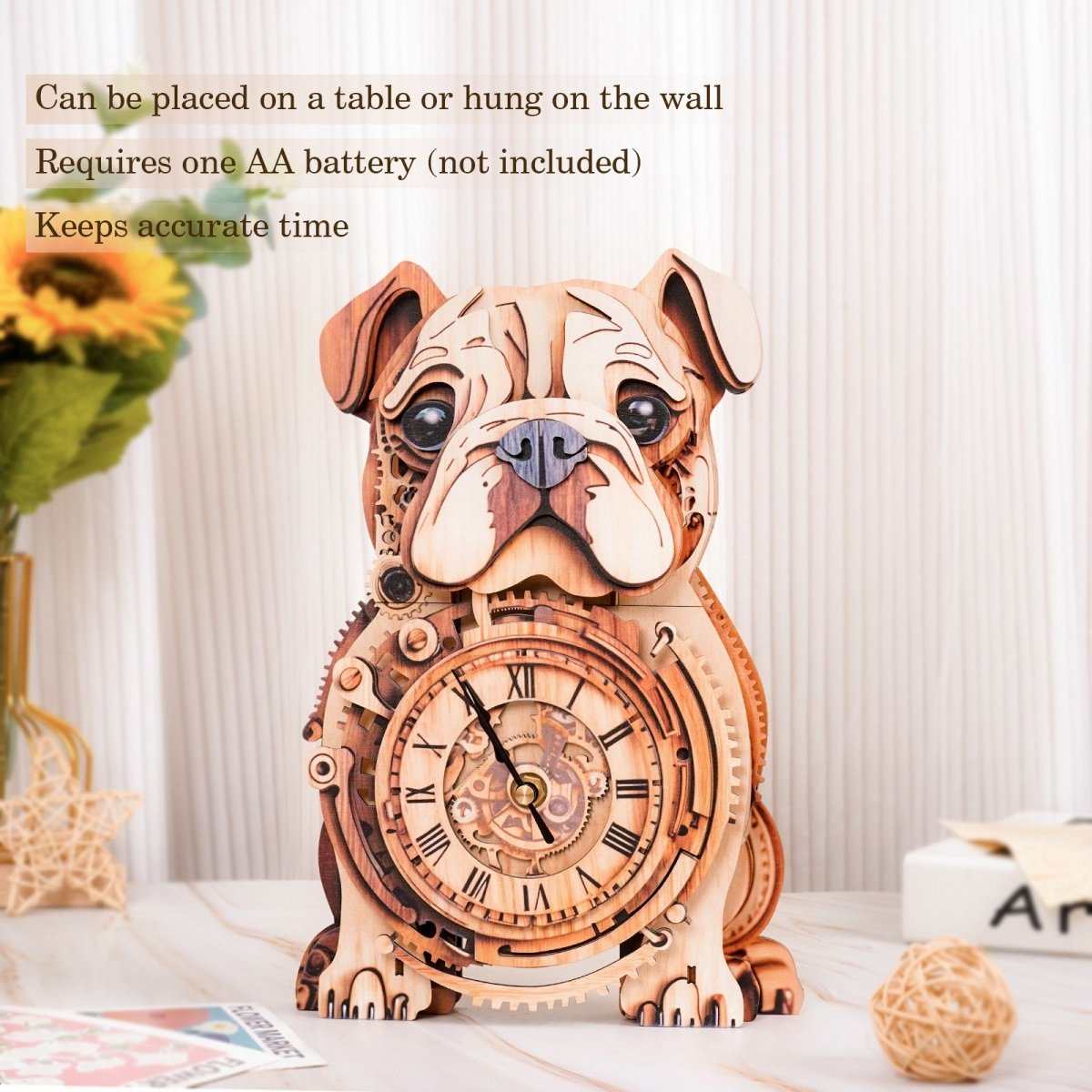 kaayee-clock-kit-bulldog-holzuhr-3d-holzbausatz image 6