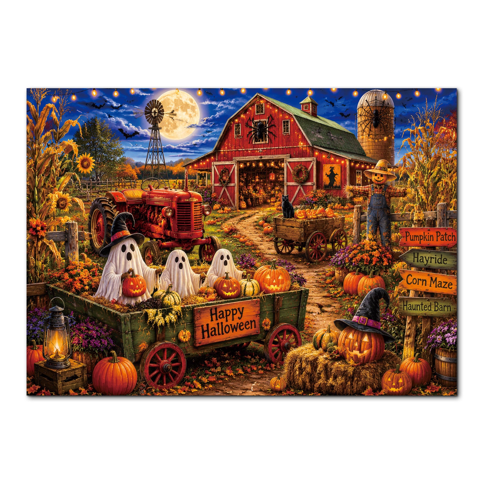 kaayee-haunted-harvest-moon-1000-teile-puzzle-eco-white-board image 1