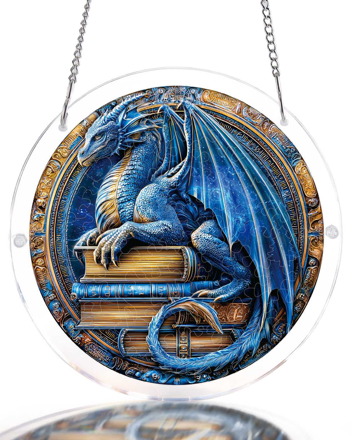 kaayee-suncatcher-puzzle-dragon-realm-library-fensterbild-m image 1