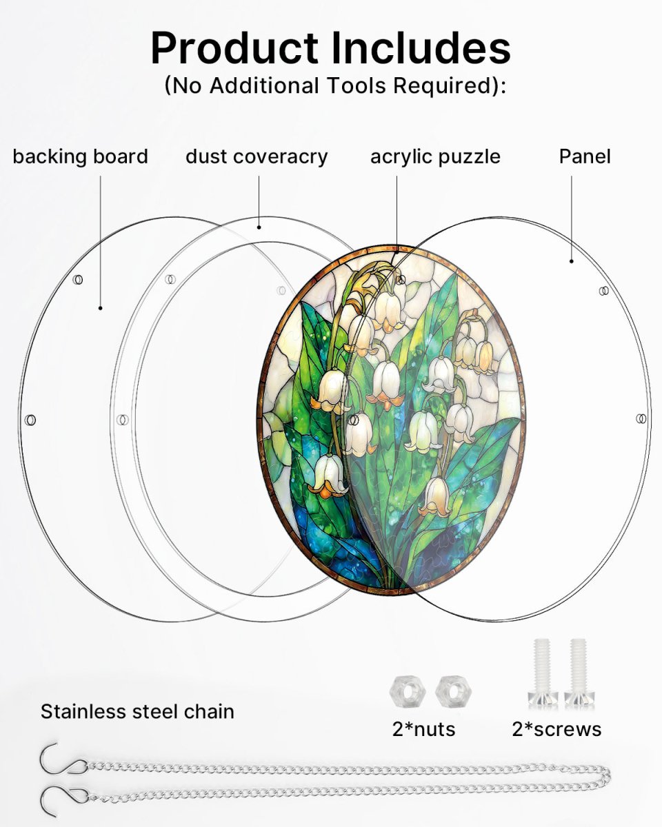kaayee-suncatcher-puzzle-secret-lily-valley-light-puzzle-small-18-8-cm image 3