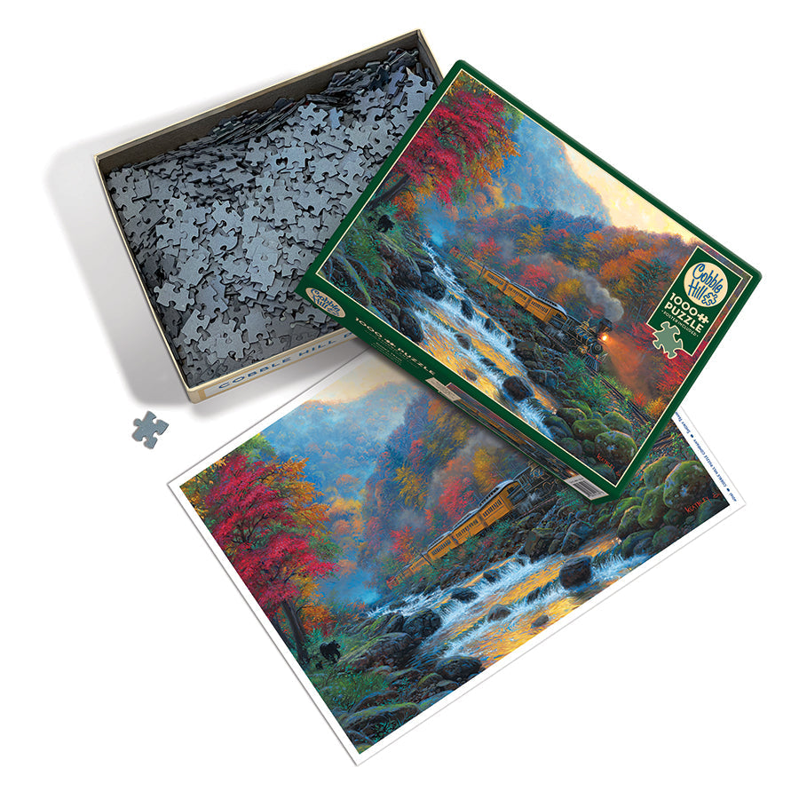 cobble-hill-smoky-train-puzzle-1000-teile-herbst-zug image 3