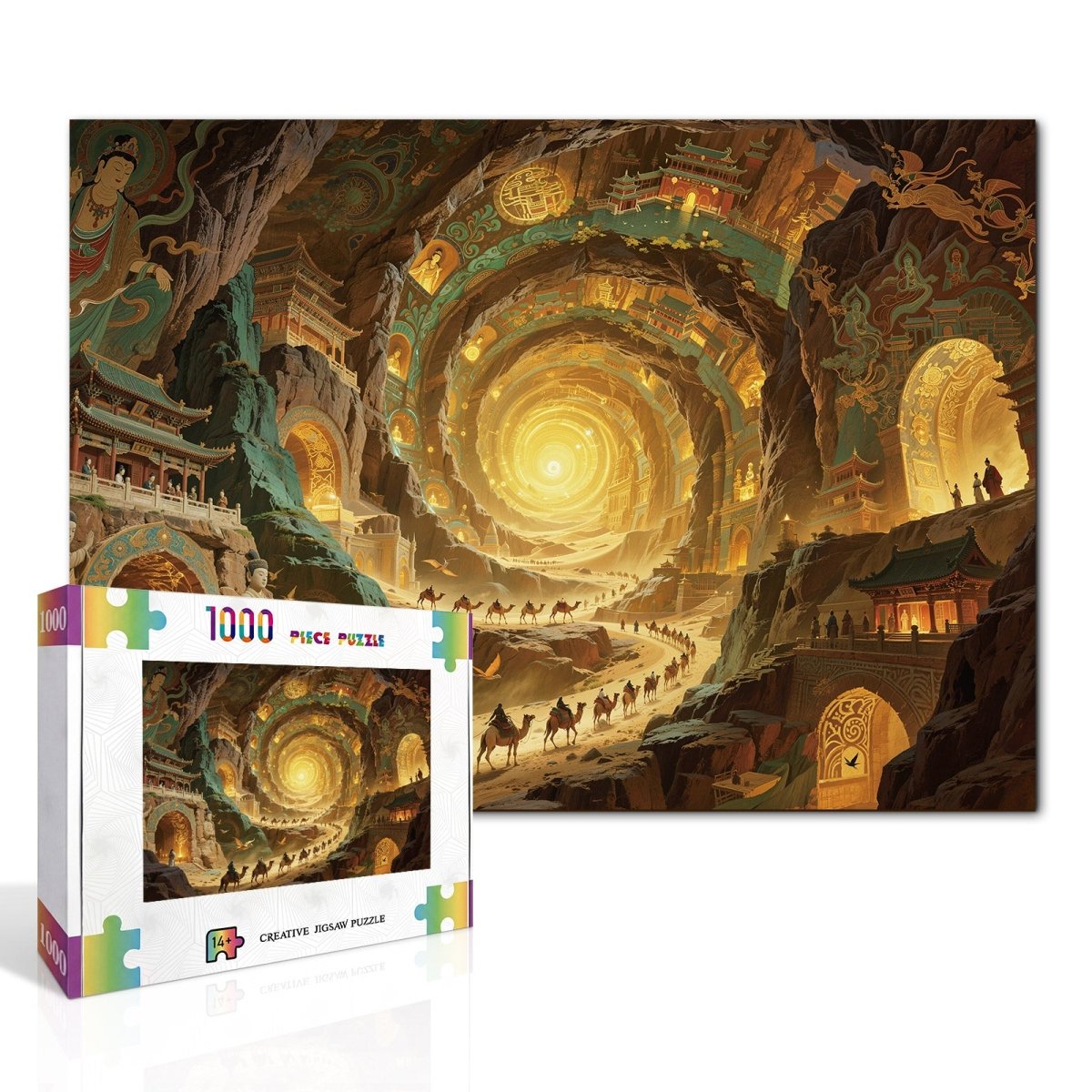 kaayee-cardboard-puzzle-celestial-grotto-1000-teile-eco image 2