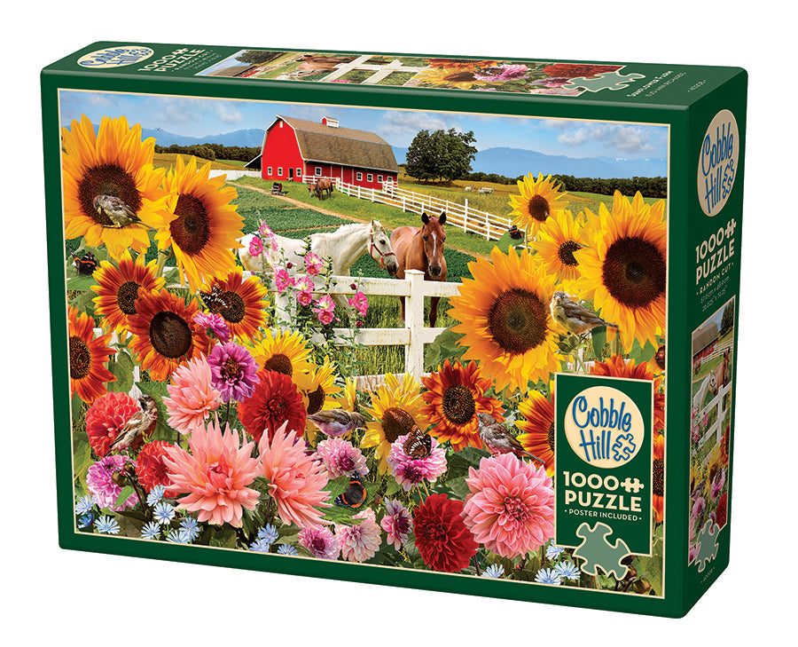 cobble-hill-sunflower-farm-puzzle-1000-teile-sonnenblumen image 1
