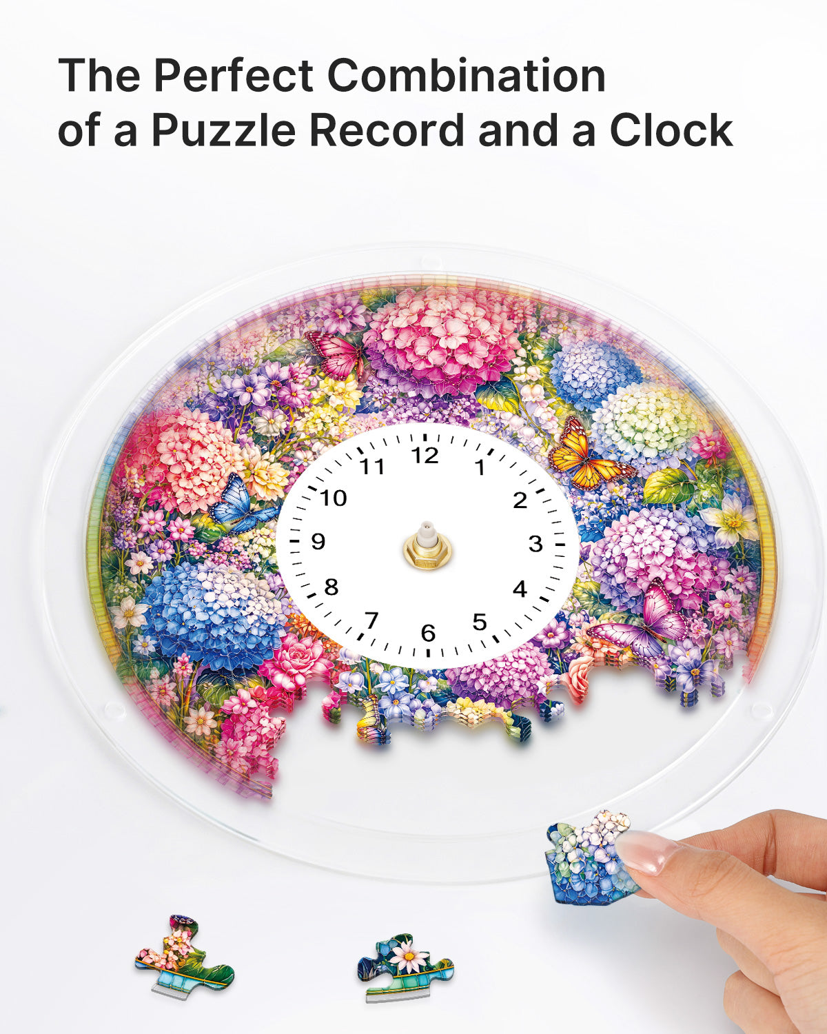 kaayee-hydrangea-symphony-puzzle-uhr-regular-hortensie image 2