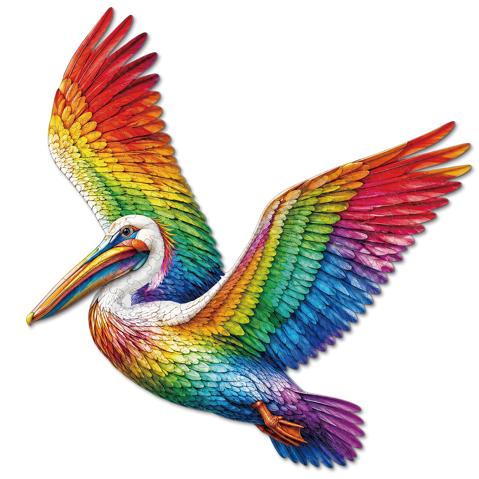 kaayee-rainbow-wings-of-wonder-holzpuzzle-medium-bunt image 1