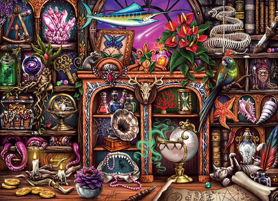 cobble-hill-500-piece-cabinet-of-curiosities-puzzle-500-teile-fantasy image 2