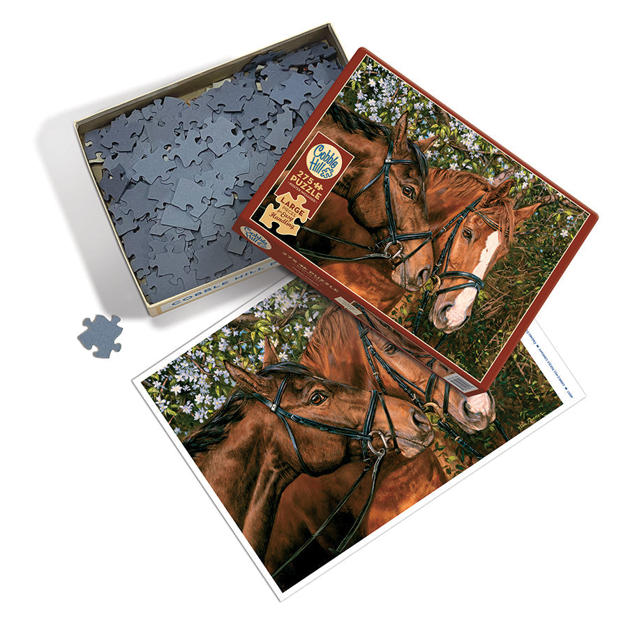 cobble-hill-easy-handling-friends-forever-puzzle-275-teile-pferde image 3