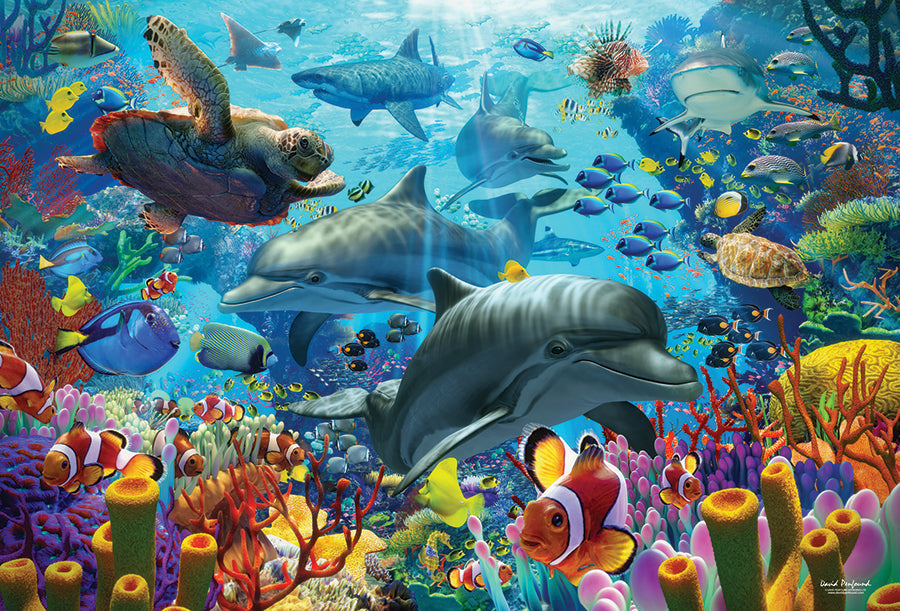 cobble-hill-2000-teile-coral-sea-puzzle-meerestiere-ozean image 2