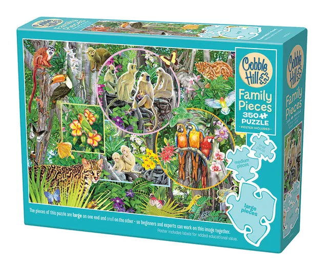 cobble-hill-family-pieces-rainforest-magic-puzzle-350-teile image 1