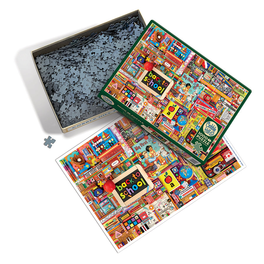 cobble-hill-1000-piece-back-to-school-puzzle-1000-teile-collage image 3