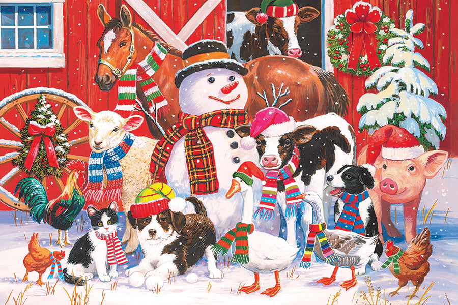 cobble-hill-floor-festive-farmyard-bodenpuzzle-35-teile-tiere image 2