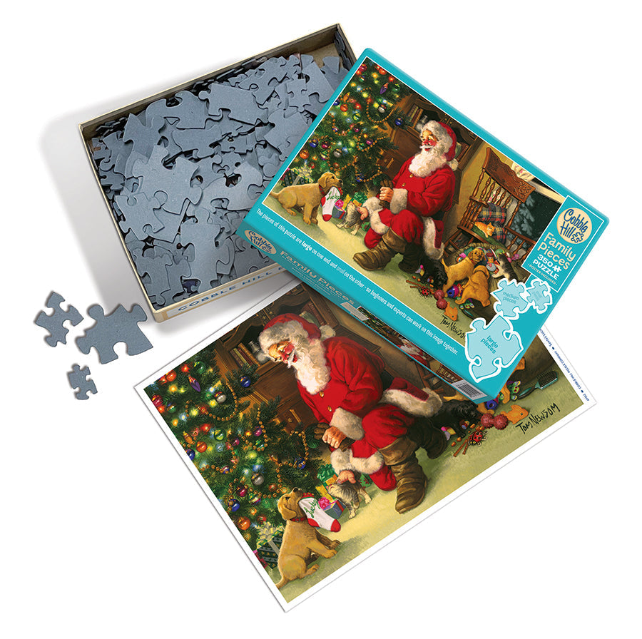 cobble-hill-santa-s-lucky-stocking-350-teile-puzzle-weihnachten image 3