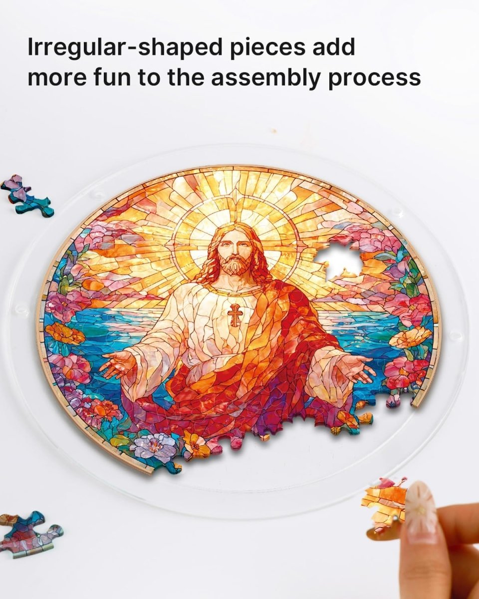 kaayee-suncatcher-puzzle-holy-light-of-jesus-fensterbild-large image 2