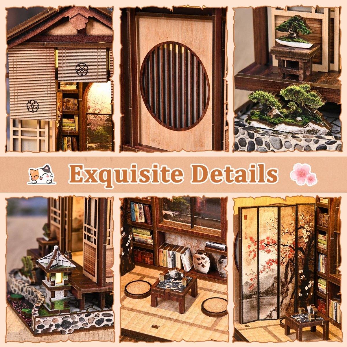 kaayee-miniature-house-moss-lantern-garden-miniaturhaus-holz image 7