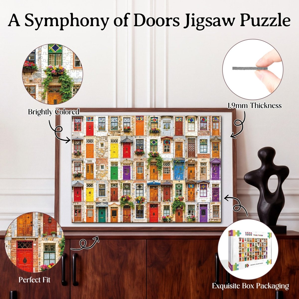 kaayee-symphony-of-doors-puzzle-1000-teile-eco-white-board image 3