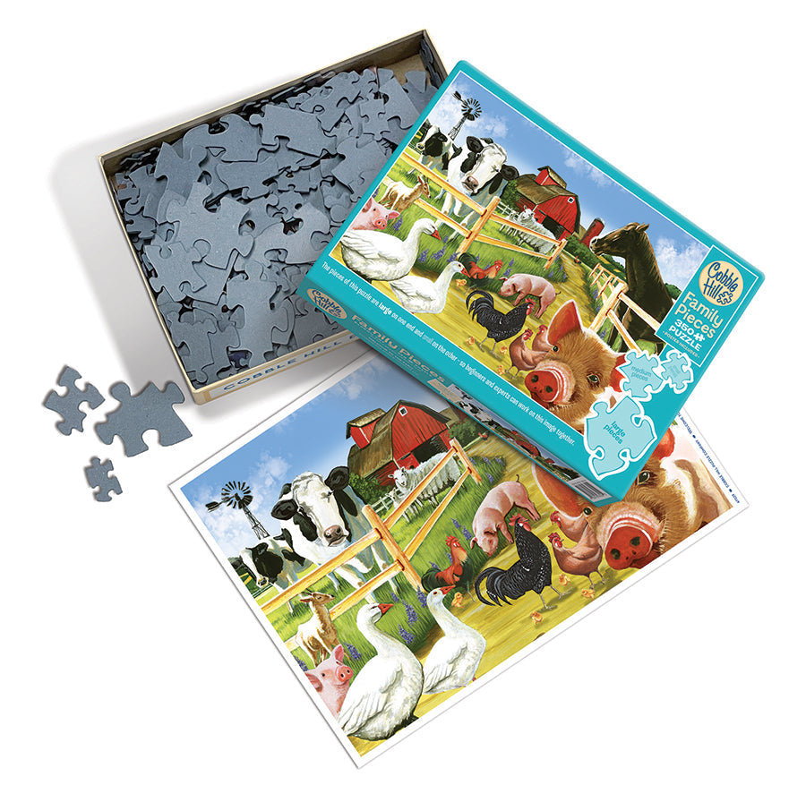 cobble-hill-family-pieces-350-welcome-to-the-farm-puzzle-bauernhof image 3