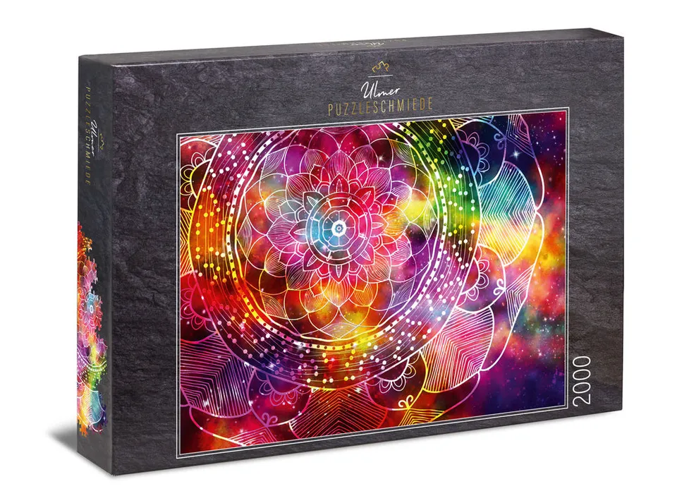 ulmer-puzzleschmiede-puzzle-2000-teile-colorful-mandala-bunt-2 image 1