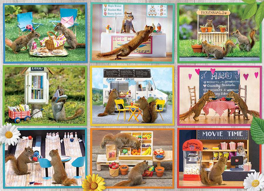 cobble-hill-1000-teile-squirrels-around-town-puzzle image 2