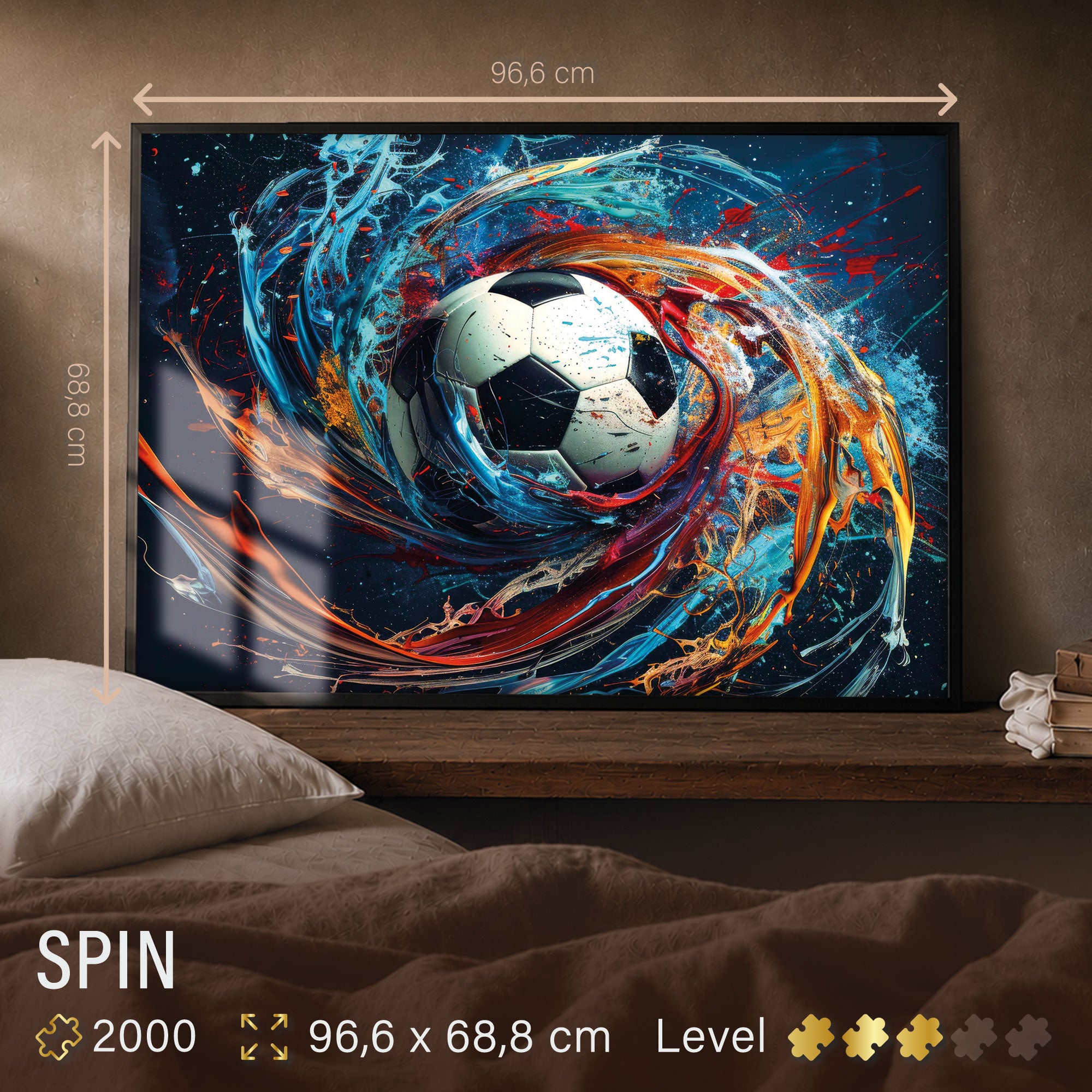 ulmer-puzzleschmiede-puzzle-2000-teile-spin-fu-ball-puzzle-bunt image 3