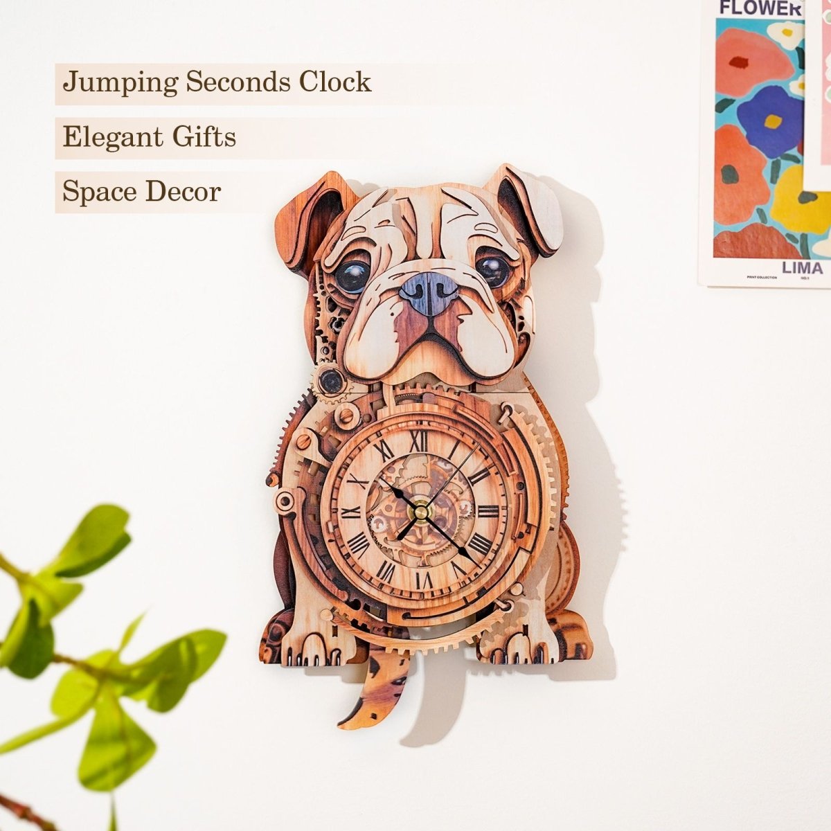 kaayee-clock-kit-bulldog-holzuhr-3d-holzbausatz image 5